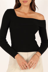Aleena Knit Top - Black